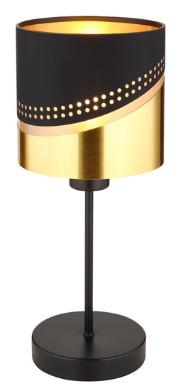 Globo Or E27 Tischleuchte 40W Schwarz Matt, Metall Ø16cm 54046T