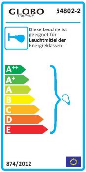 Globo Strahler 2XE14 Metallkäfig chrom