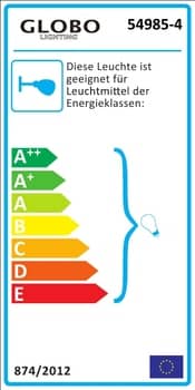 Globo 54985-4 Roy Deckenleuchte 4xE14