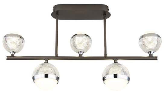 Globo Untsy LED Deckenleuchte 35W CCT Titanfarben Gebürstet, Metall Fernbedienung Nachtlicht Memoryfunktion 37cm 56011-5D