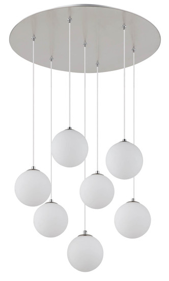 Globo Riha G9 Hängeleuchte 7-fach 3,50W Warmweiß Nickel Matt, Metall Ø12cm 56140-7H