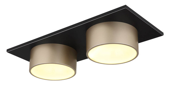 Globo Raymond LED Deckenleuchte 24W Warmweiß Schwarz Matt, Metall Ø15cm 56964-2