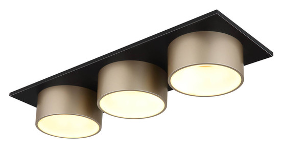 Globo Raymond LED Deckenleuchte 24W Warmweiß Schwarz Matt, Metall Ø15cm 56964-3