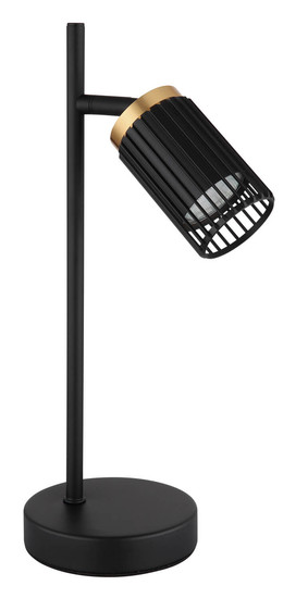 Globo Korben GU10 Tischleuchte 5W Schwarz Matt, Metall Ø6cm 57906T