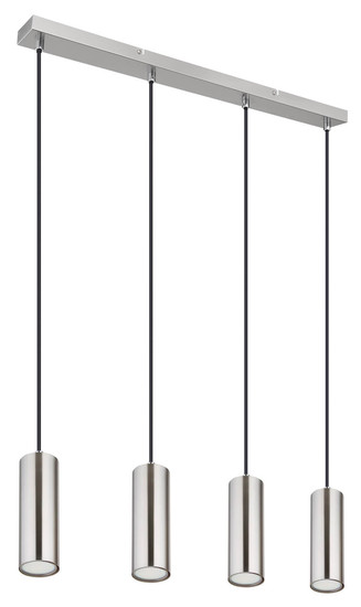 Globo Robby GU10 Hängeleuchte 4-fach 35W Nickel Matt, Metall Ø6cm 57911-4H