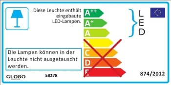 Globo 58278 Tarron LED Tischleuchte 5W tageslichtweiss
