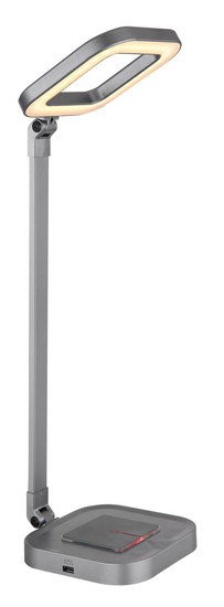 Globo Monaco LED Tischleuchte 8W CCT Grau, Aluminium 58cm 58431