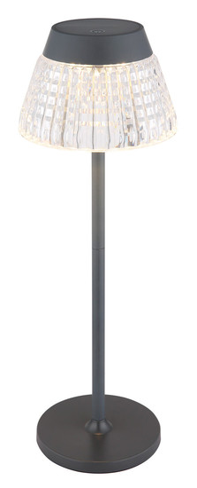 Globo Lora LED Tischleuchte 1W Warmweiß Anthrazit Matt, Metall Ø13,5cm 58456A