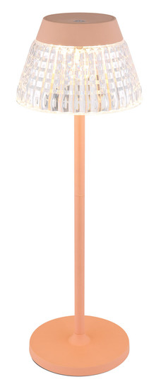Globo Lora LED Tischleuchte 1W Warmweiß Pfirsichfarben Matt, Metall Ø13,5cm 58456P