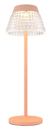 Globo Lora LED Tischleuchte 1W Warmweiß Pfirsichfarben Matt, Metall Ø13,5cm 58456P