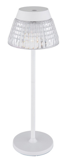 Globo Lora LED Tischleuchte 1W Warmweiß Weiß Matt, Metall Ø13,5cm 58456W