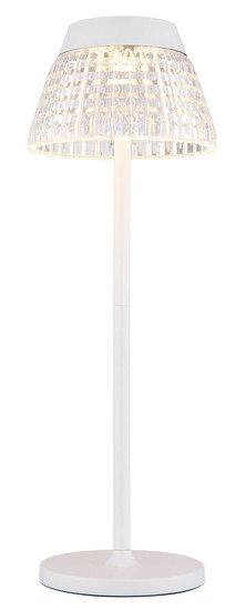 Globo Lora LED Tischleuchte 1W Warmweiß Weiß Matt, Metall Ø13,5cm 58456W