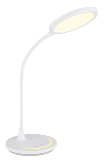 Globo Kenny LED Tischleuchte 12W CCT Weiß Matt Nachtlicht Memoryfunktion Ø15,4cm 58483W