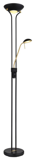Globo Leonas LED Stehleuchte 20W Warmweiß Schwarz Matt, Metall 180cm 59020B