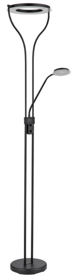 Globo Ebro LED Deckenfluter 20W Warmweiß Schwarz, Metall 194cm 59038SD