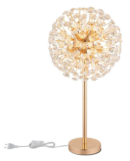 Globo Katrina G9 Tischleuchte 8-fach 3,50W Warmweiß Goldfarben, Metall Ø35cm 64135T