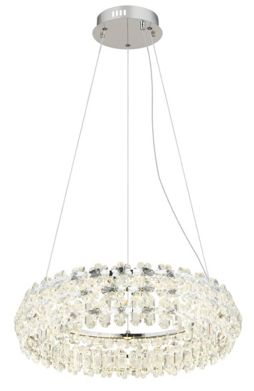 Globo Diann LED Hängeleuchte 50W Neutralweiß Verchromt, Metall Ø60cm 64140H