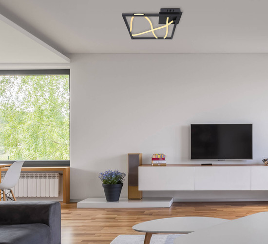 Globo Kaia LED Deckenleuchte 22W Warmweiß Metall 5,1cm 65003-20