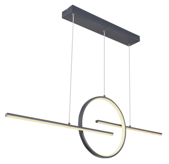 Globo Barral LED Hängeleuchte 50W CCT Graphit, Metall Fernbedienung Nachtlicht Memoryfunktion 150cm 67121-50G