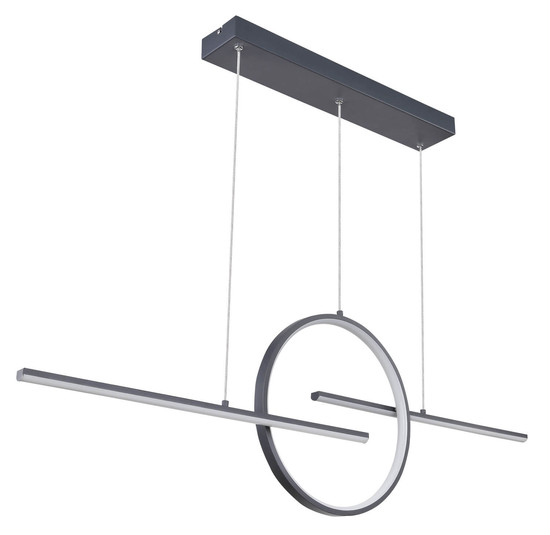Globo Barral LED Hängeleuchte 50W CCT Graphit, Metall Fernbedienung Nachtlicht Memoryfunktion 150cm 67121-50G