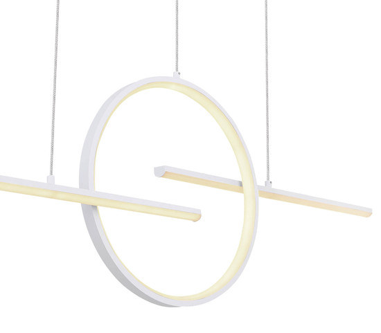 Globo Barral LED Hängeleuchte 50W CCT Weiß, Metall Fernbedienung Nachtlicht Memoryfunktion Ø38,3cm 67121-50W