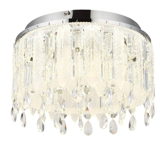 Globo Klunka LED Deckenleuchte 38W CCT Verchromt, Metall Fernbedienung Nachtlicht Memoryfunktion Ø38cm 67176-38D