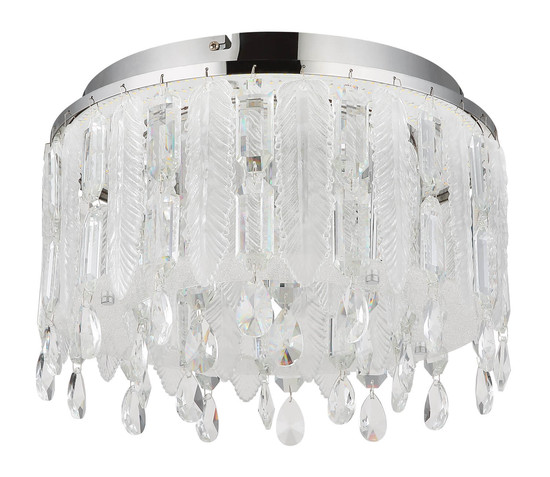 Globo Klunka LED Deckenleuchte 38W CCT Verchromt, Metall Fernbedienung Nachtlicht Memoryfunktion Ø38cm 67176-38D