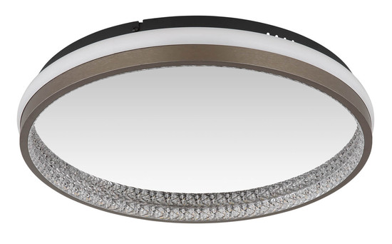 Globo Della LED Deckenleuchte 40W CCT Schwarz Matt, Metall Nachtlicht Memoryfunktion Ø39,7cm 67179D