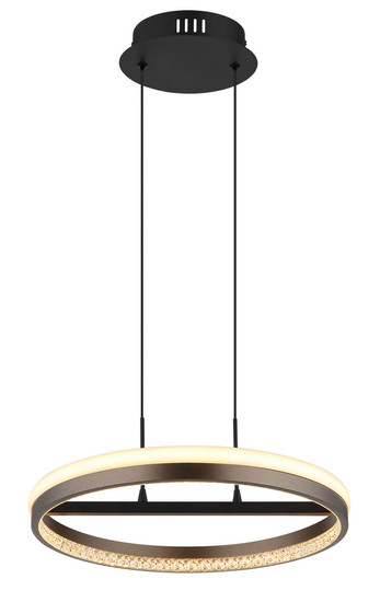Globo Della LED Hängeleuchte 40W CCT Schwarz Matt, Metall Nachtlicht Memoryfunktion Ø39,7cm 67179H