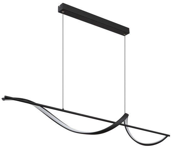 Globo Violino LED Hängeleuchte 24W Warmweiß Schwarz Matt, Metall 150cm 67207-24