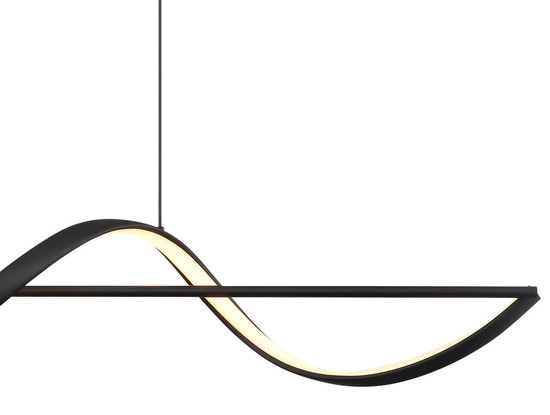 Globo Violino LED Hängeleuchte 24W Warmweiß Schwarz Matt, Metall 150cm 67207-24