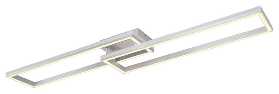 Globo Salmos LED Deckenleuchte 40W CCT Silbergrau, Metall Fernbedienung Nachtlicht Memoryfunktion 10cm 67209-45D