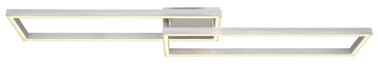 Globo Salmos LED Deckenleuchte 40W CCT Silbergrau, Metall Fernbedienung Nachtlicht Memoryfunktion 10cm 67209-45D