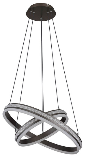 Globo Grouni LED Hängeleuchte 60W CCT Titanfarben Gebürstet, Metall Fernbedienung Nachtlicht Memoryfunktion 120cm 67314-60H