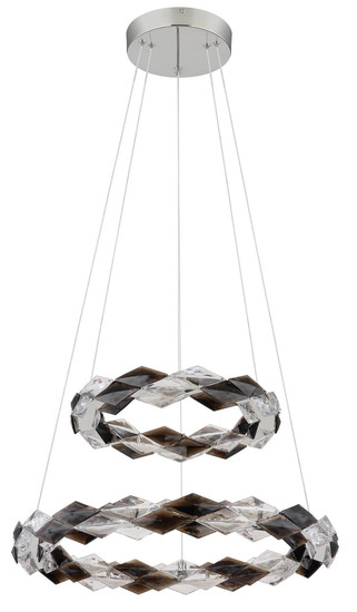 Globo Karilion LED Hängeleuchte 50W Neutralweiß Verchromt, Metall Ø55cm 67318H2