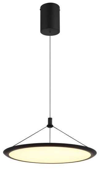 Globo Suna LED Hängeleuchte 30W Warmweiß Schwarz Matt, Metall Ø50,8cm 67319