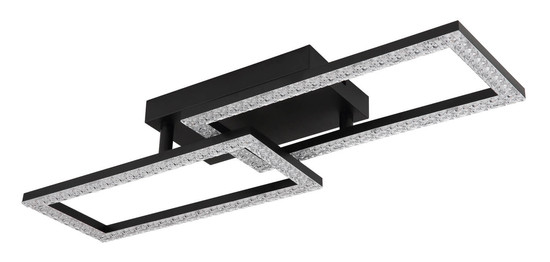 Globo Sapena LED Deckenleuchte 20W Warmweiß Schwarz Matt, Metall 9,3cm 67328-20