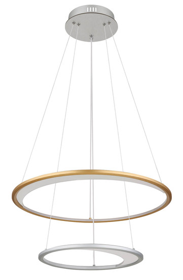 Globo Umbra LED Hängeleuchte 40W CCT Silberfarben, Aluminium Gebürstet Fernbedienung Nachtlicht Memoryfunktion 120cm 67333-44H