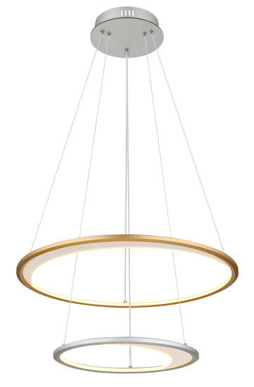Globo Umbra LED Hängeleuchte 40W CCT Silberfarben, Aluminium Gebürstet Fernbedienung Nachtlicht Memoryfunktion 120cm 67333-44H
