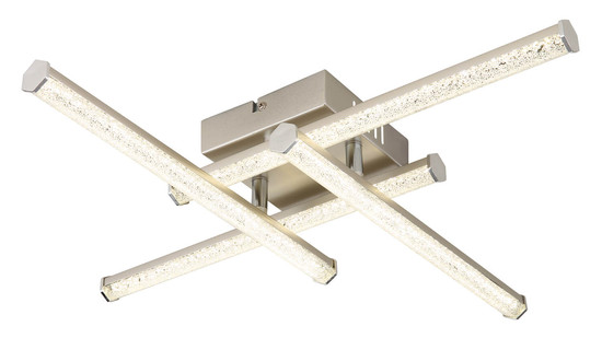 Globo Kirina LED Deckenleuchte 24W Neutralweiß Nickel Matt 8,8cm 67346-24