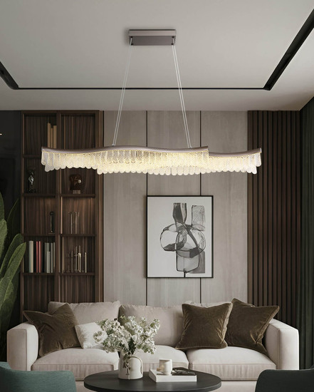 Globo Juliet LED Hängeleuchte 35W Warmweiß Graphit Matt, Metall 135cm 67348H