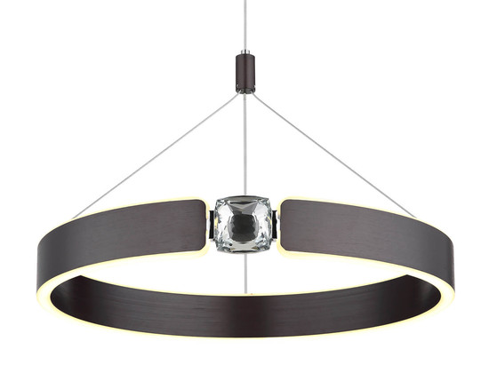 Globo Hendricks LED Hängeleuchte 22W Warmweiß Bronzefarben Gebürstet, Metall Ø40cm 67349H1
