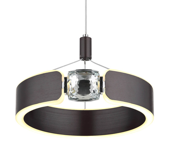 Globo Hendricks LED Hängeleuchte 12W Warmweiß Bronzefarben Gebürstet, Metall Ø22cm 67349H