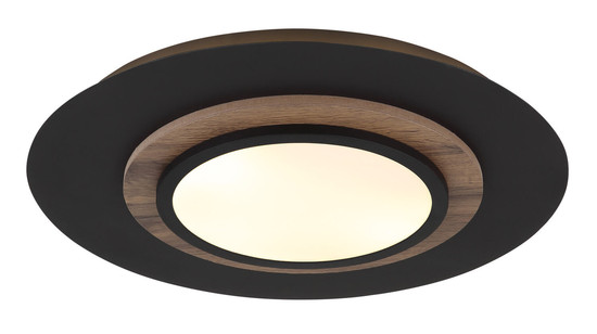 Globo Kory LED Deckenleuchte 24W Warmweiß Schwarz Matt, Metall Memoryfunktion Ø48cm 67352-24