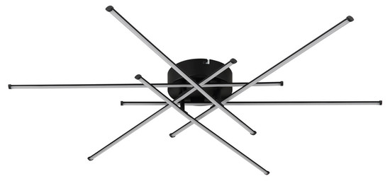 Globo Lawson LED Deckenleuchte 40W Warmweiß Schwarz Matt, Metall 7,7cm 67380-40