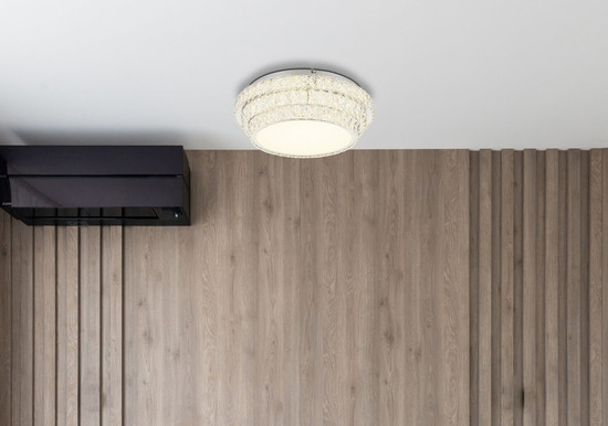 Globo Klara LED Deckenleuchte 48W CCT Verchromt, Metall Fernbedienung Nachtlicht Memoryfunktion Ø50cm 68157-48