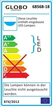Globo 68568-18 Joyce LED Deckenleuchte 18W neutralweiss