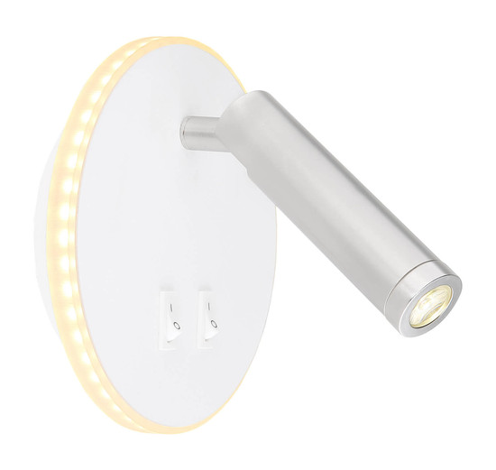 Globo Many LED Wandleuchte 6W Warmweiß Weiß, Metall Ø14,5cm 78405W