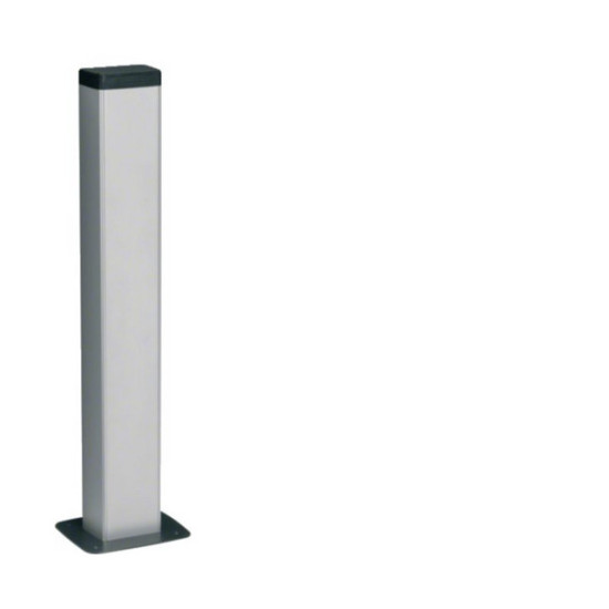 Hager DAP80650ELN Bodenanschlusssäule frontrastender Einbau aus Alu zu DAP Länge 0,65m eloxiert
