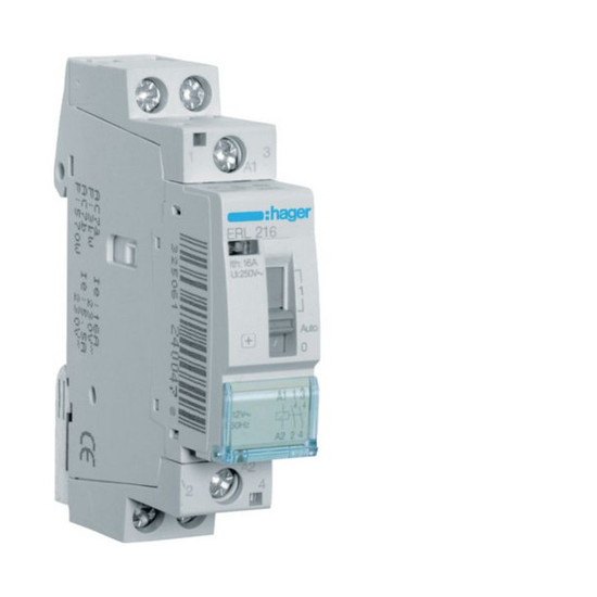 Hager ERL216 Installationsrelais 16A 2S 12V